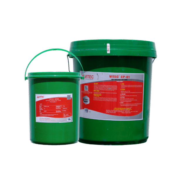 Sơn phủ chống thấm Epoxy gốc nước VITEC EP-01 (Bộ 24kg)