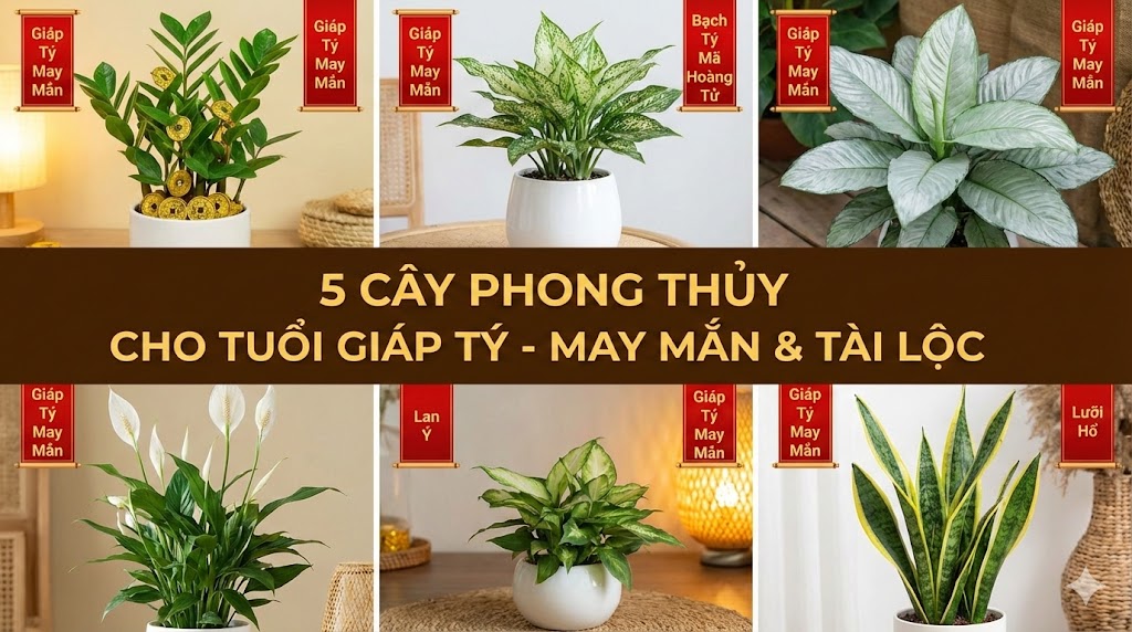 5 loai cay phong thuy cho nguoi tuoi Giap Ty gap nhieu may man
