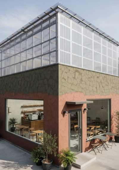 Ứng dụng tấm polycarbonate skylight của Nhựa Nam Việt kiến tạo không gian tiểu cảnh sân vườn đẳng cấp 5 thiet ke quan cafe 40