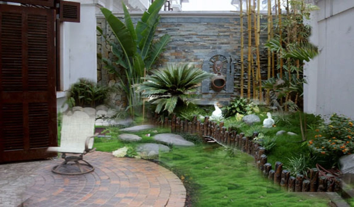 Hướng dẫn chi tiết cách tự thiết kế tiểu cảnh sân vườn nhỏ gọn tối ưu diện tích cho không gian sống hiện đại 14 tieu canh san vuon tienthinhgarden 2